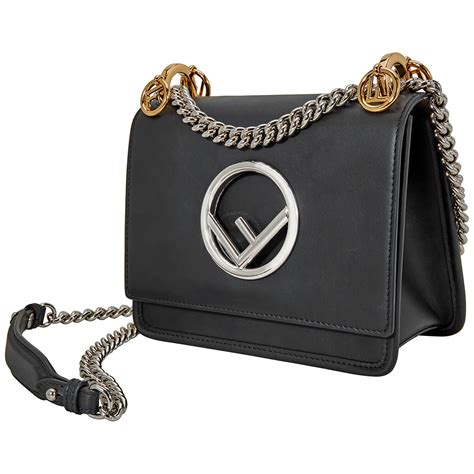 fendi kan i f black|Fendi Kan I F Crossbody Small Black .